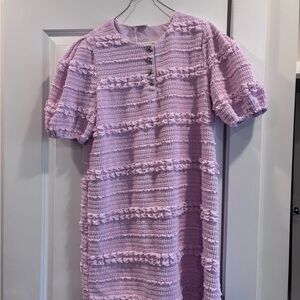 Fate Pink Textured Dress